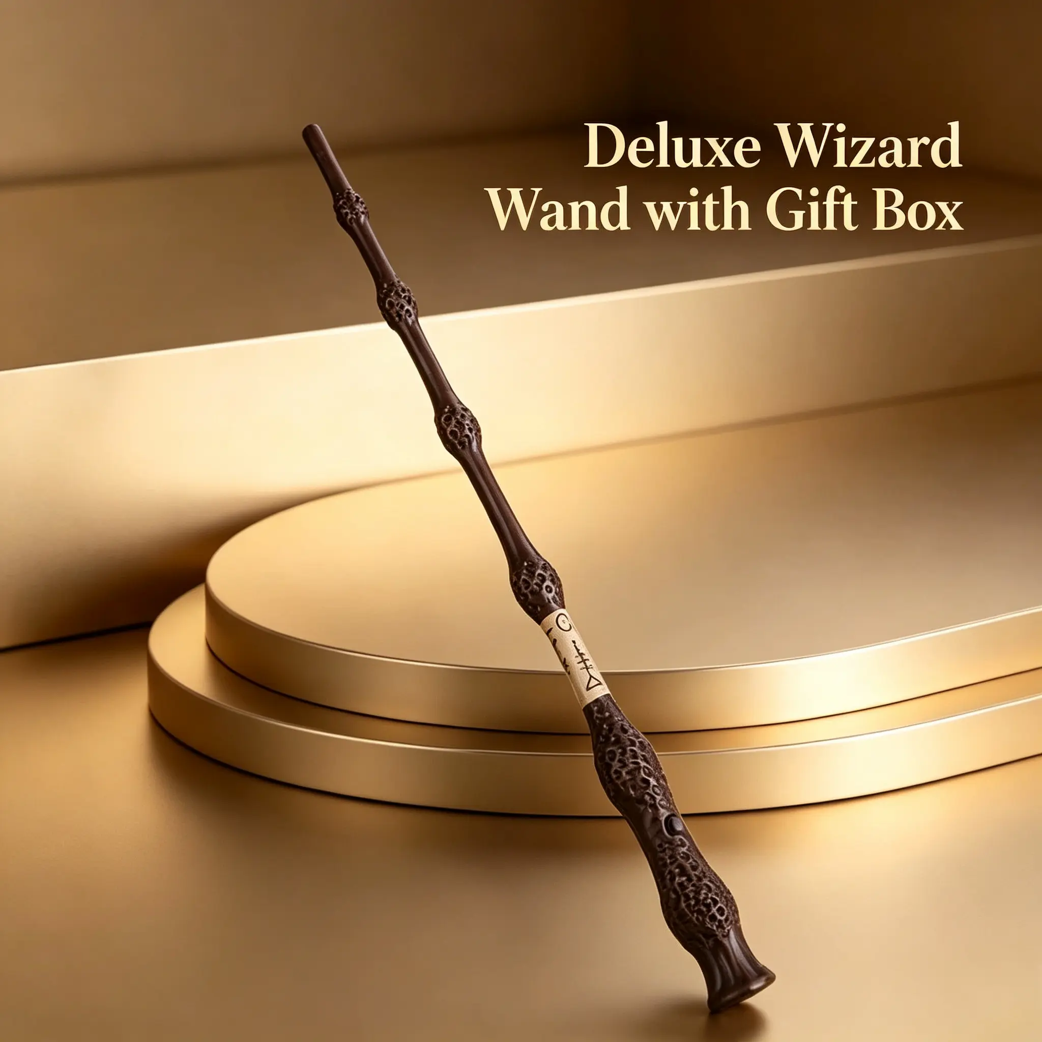 Wizard Magic Wand Cosplay Prop, Realistic Detail Durable Fantasy Roleplay Toy for Teens & Adults, Ideal for Halloween Party, Hobby Collection & Home Display