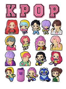 22-Piece Korean Music Devil Hunter PVC Cartoon Shoe Accessories Set, Huntrx Saja Boy's Fashion Gift, Unique Fan Exclusive Stylish Accessory, Shoe Charms Set