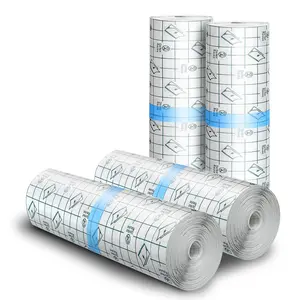 Tattoo Aftercare Waterproof Bandages, 6" x 4.4 Yard Tattoo Cover Up Tape, Tattoo Supplies Second Skin Transparent Film Healing Protective Clear Sterile and Safe Bandages 4 Rolls