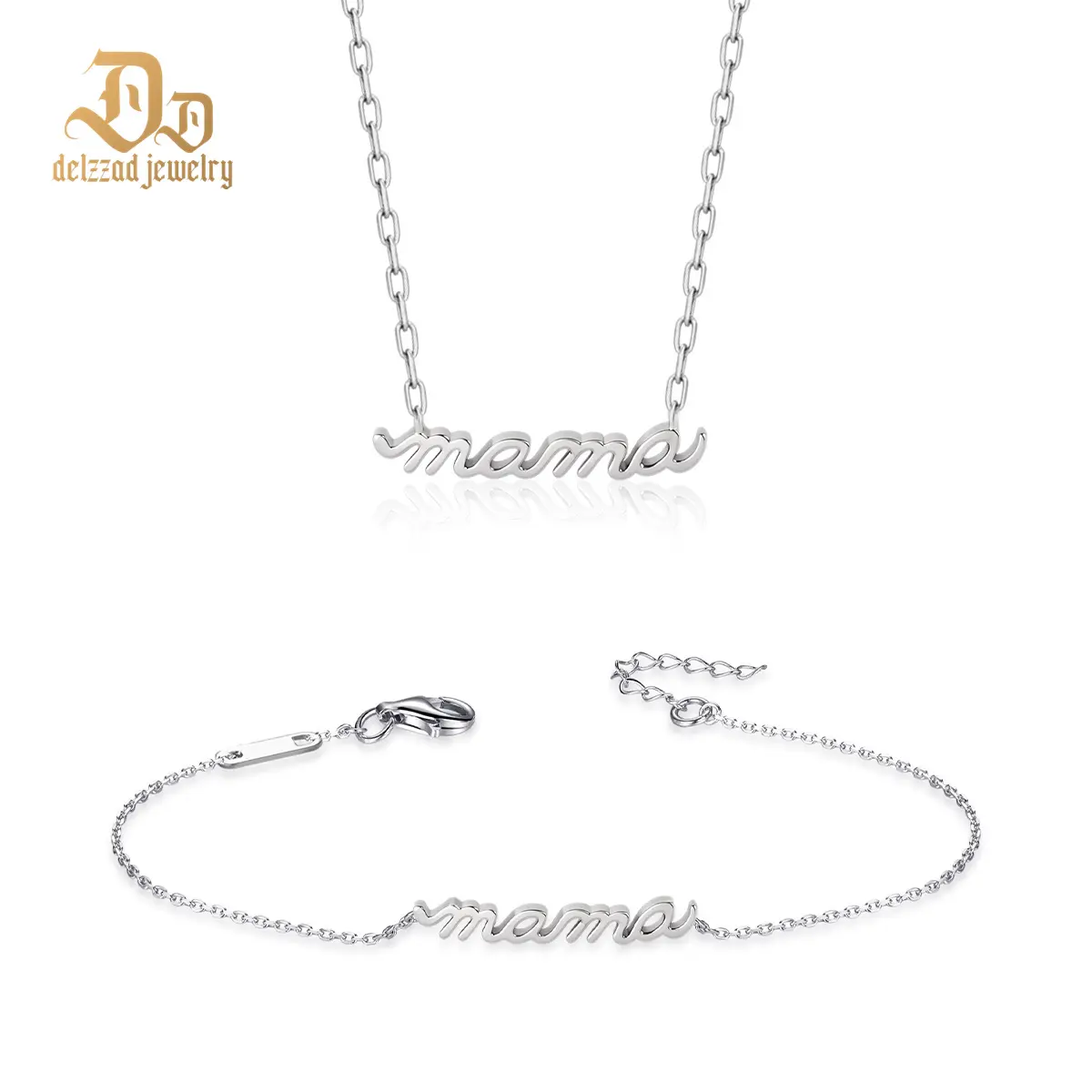【The Infinite Mama Series】Delzzad Matriarch Glow Mama Necklace Bracelet Jewelry Set Copper Perfect Birthday Anniversary Christmas Mother's Day Gift