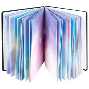SIIXU Colorful Journal Notebook, Spiral, Galaxy/Space/Starry Sky Theme