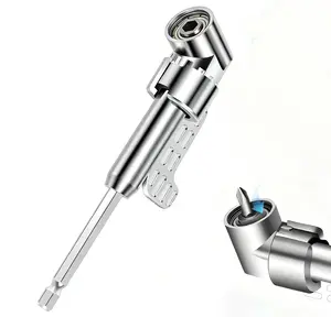 105 Degree Right Angle Drill Attachment, 1/4” Hex Shank Driver, Corner Tool Screw Hub with Multi-function Bend Screwdriver, Extension Bit for Power Drill & Screwdriver, Tight Space Tool, Shank Corner Tool Screw Hub for Household Work