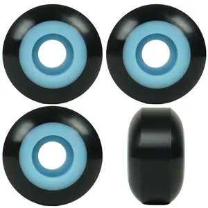 Skateboard Wheels 53mm x 31mm High Rebound 100A Black/Blue
