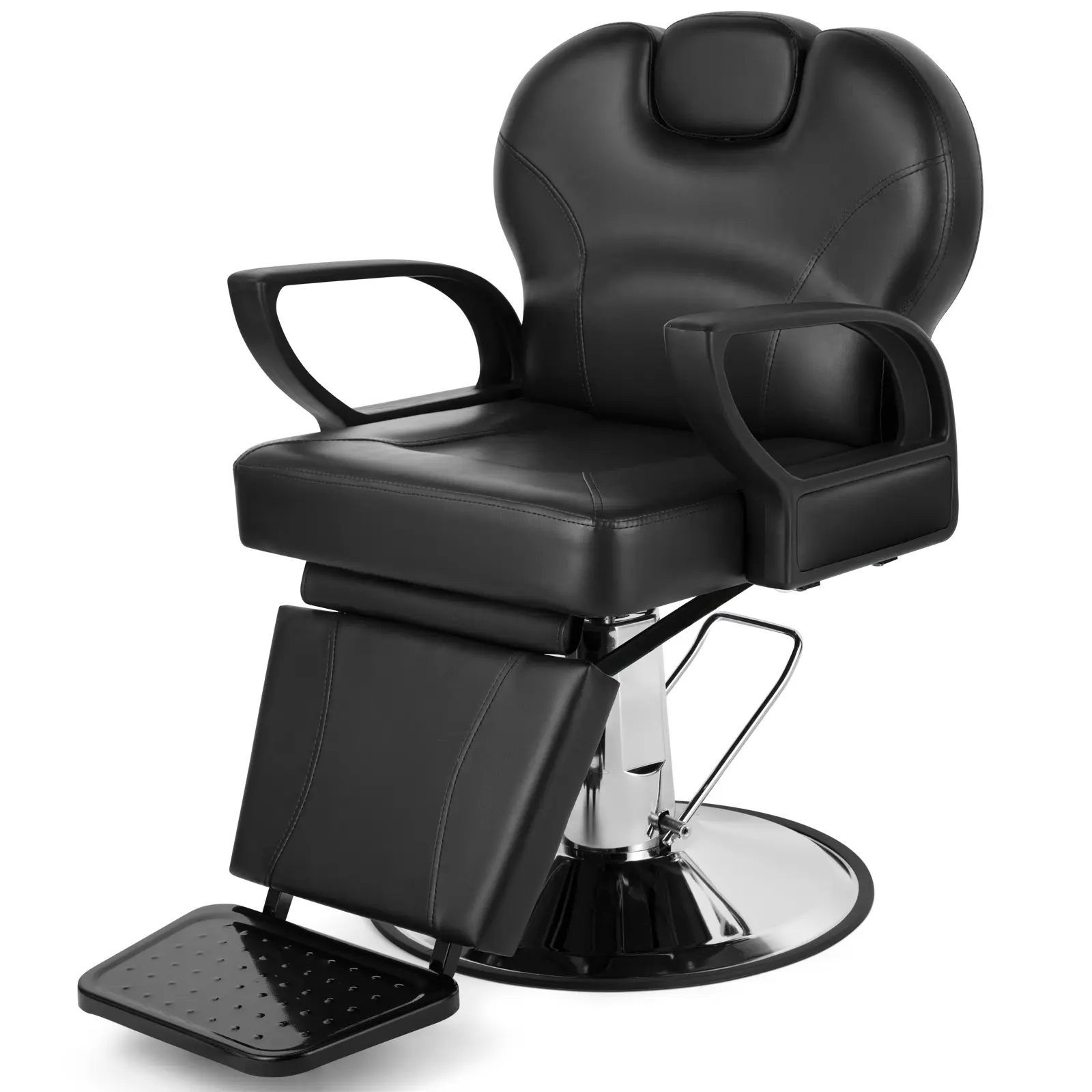 Barber Chair Reclining Salon Chairs for Hair Stylist Heavy Duty Stylist Hairdressing Shampoo Chair with Headrest and Footrest 360 Degree Swivel Spa Beauty Equipment