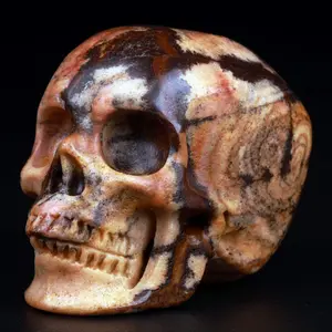 2.0 " Outback Jasper Carved Crystal Skull,Super Realistic, Crystal Healing