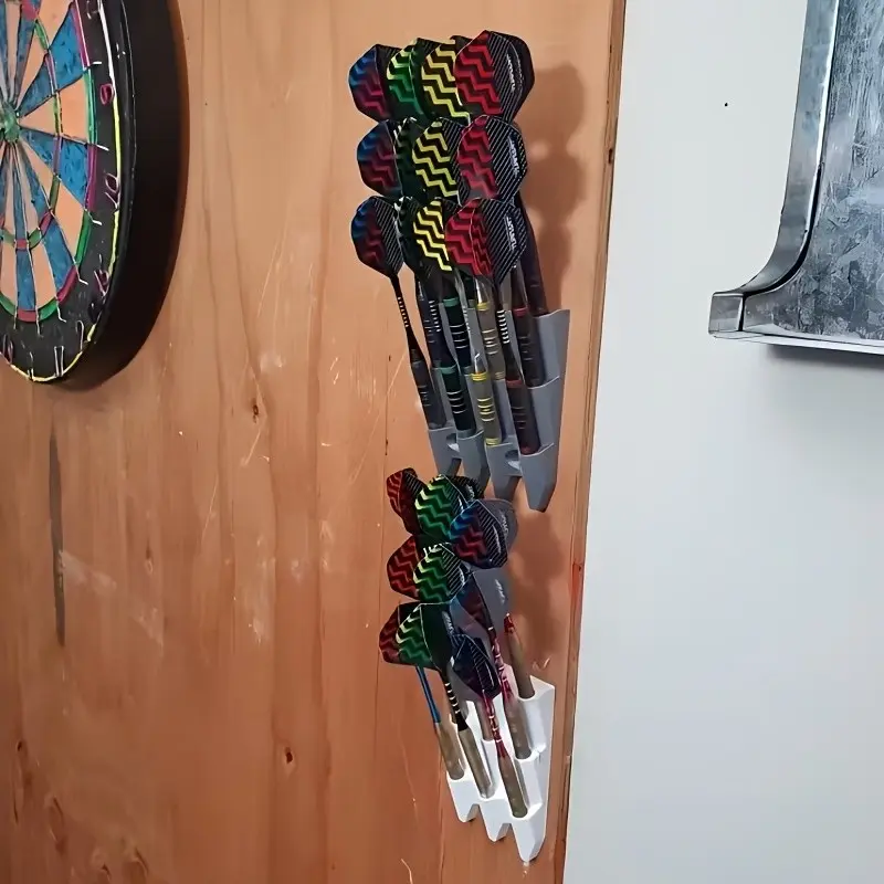 Wall-Mounted Dart Display Rack, Storage Organizer Holder, Arrange, Holds Up to 9 Darts, Ideal for Living Room Bedroom Study Bar