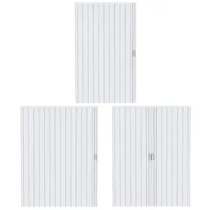 Explorinox Accordion Door, 48x80in/60x80in PVC Folding Door for Interior, Single Door/Bifold Accordion Closet Door, Includes Latch, Handle, Mounting Hardware