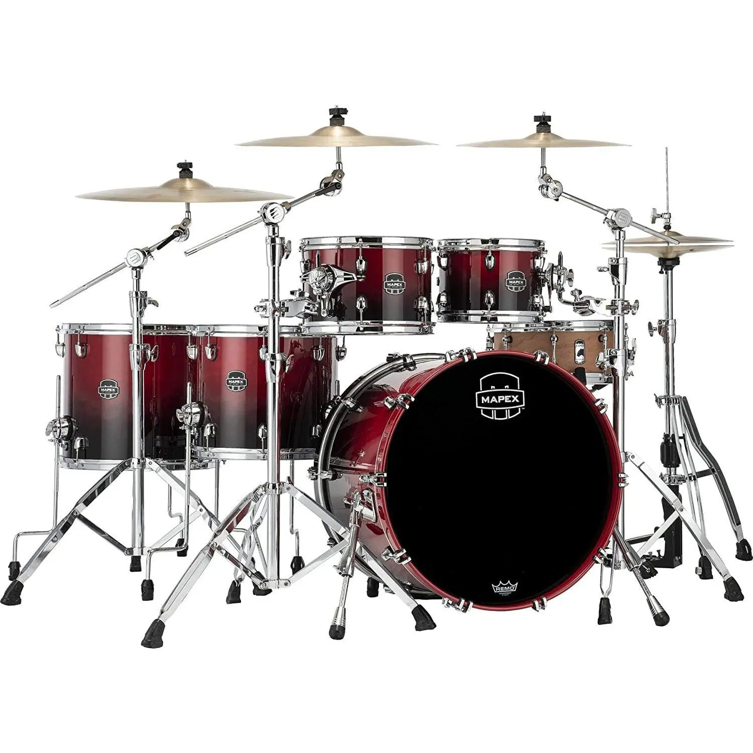 Mapex Saturn 5-piece Studioease Shell Pack - Scarlet Fade (SR628XURQ)