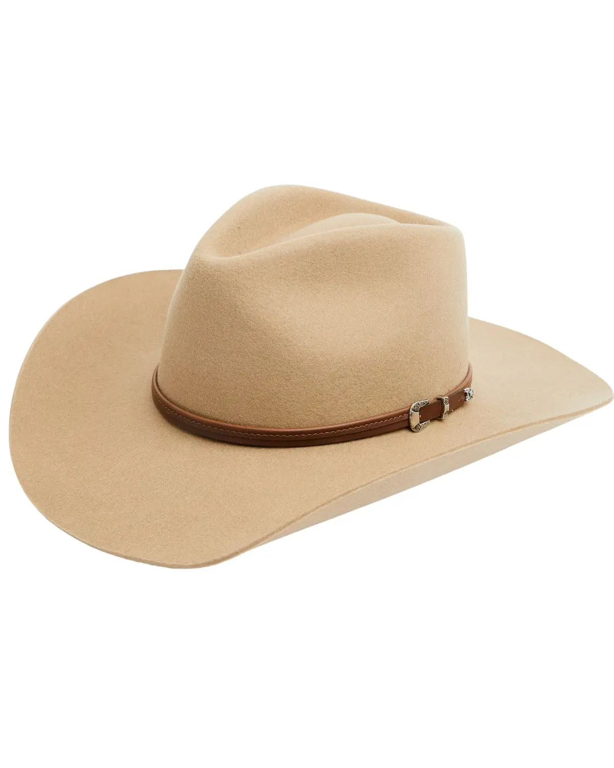 Stetson Unisex 4X Buffalo Felt Seneca Wool Cowboy Hat - Sbsnca-413498 Silver Sand Stetson Unisex 4X Buffalo Felt Seneca Wool Cowboy Hat - Sbsnca-413498 Silver Sand