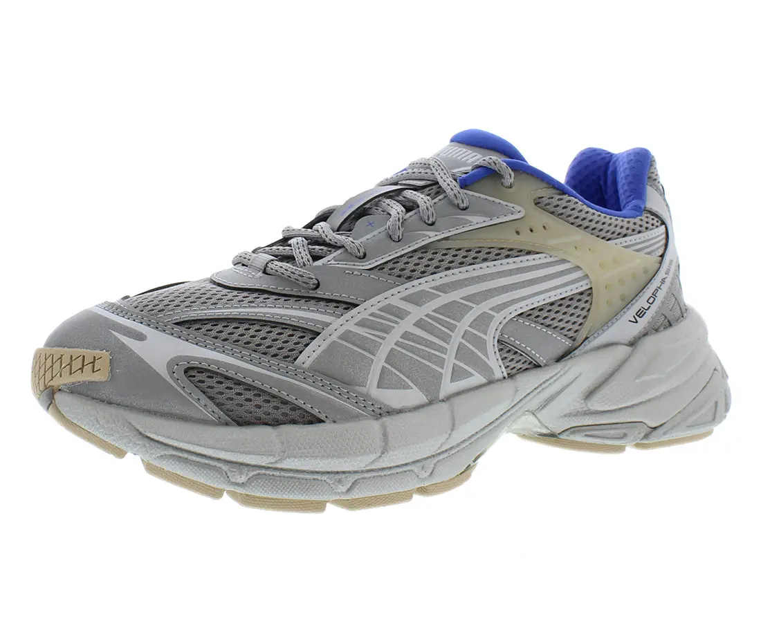 Puma Velophasis Bionic Men's Chunky Mesh Sneaker - Metallic Silver Athletic Footwear with Chunky Sole for Casual Wear