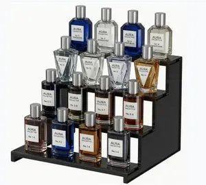 Lifewit 4 Tier Black Display Stand for Cologne, Perfume, Figures, Cupcakes, Desserts, Spices & Fragrance
