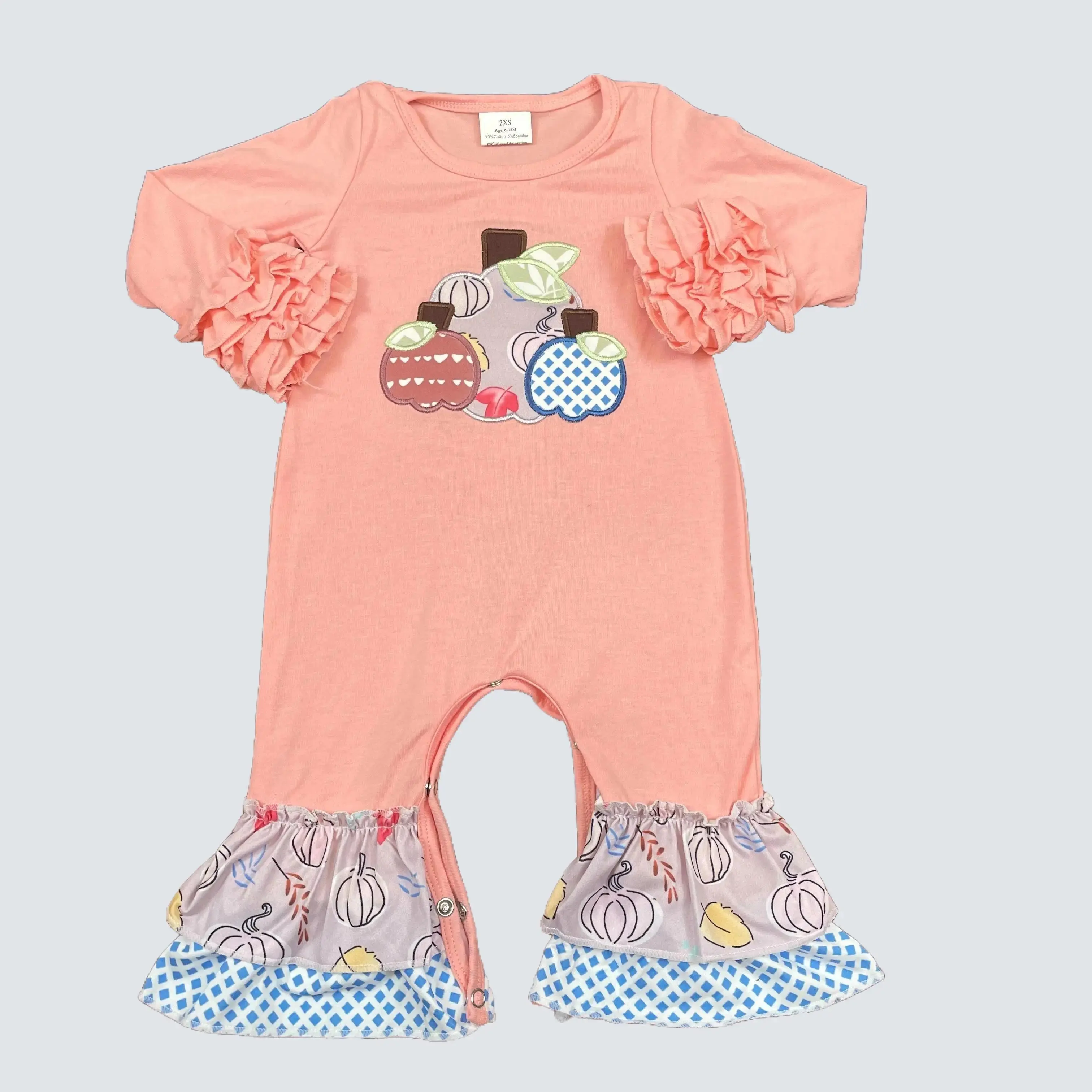 baby girl clothes newborn pumpkin romper girl fall romper halloween clothing