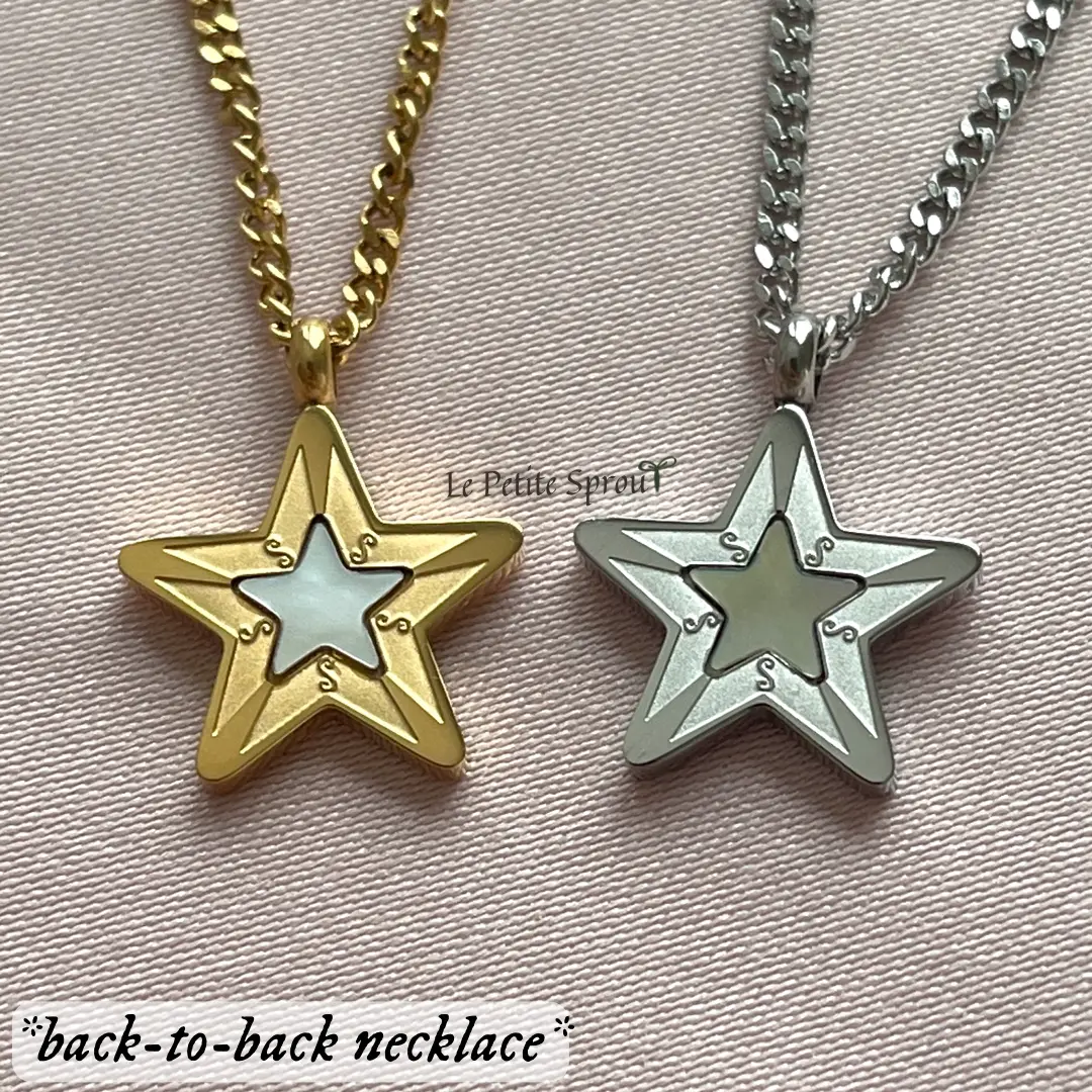 Stella Double-Sided Light Shell Necklace