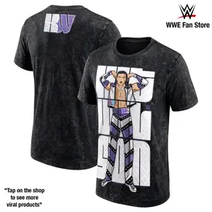 Kit Wilson Kit-Wil-Son Graphic Tee WWE Pretty Deadly Shirt Wash 230gsm Premium Cotton Men Top Tag Team Wrestling Fan Gift Vintage Graphic Tee NXT Superstar Collectible Apparel Champion Style
