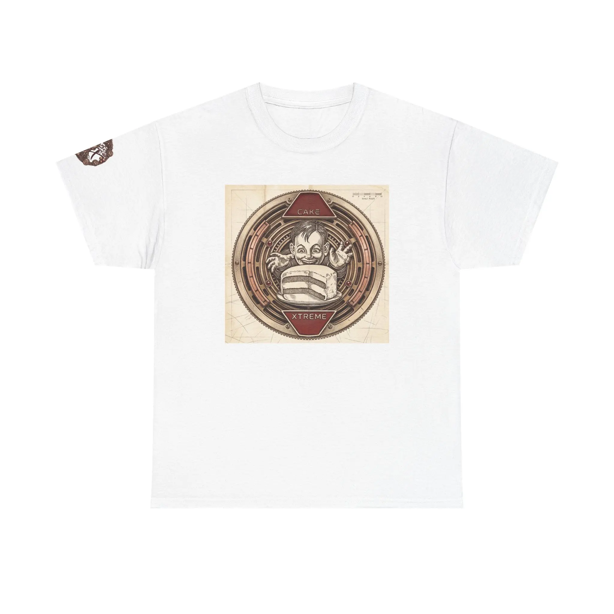 Men's Genesis Xtreme Classic Short-Sleeve T-Shirt - Personalized Seamless Heavy Cotton Fabric, Cake Episode Design