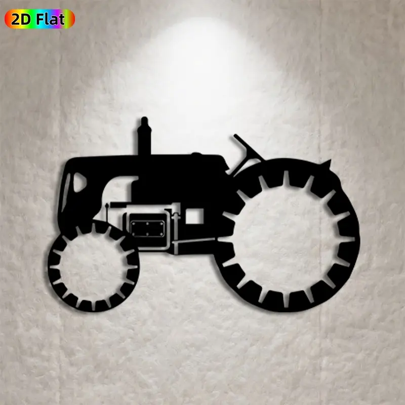 1pc Tractor Metal Wall Art,Tractor Statue Mural, Ideal Gift for New Year, Easter, Farmhouse Enthusiasts, Weather-Resistant Metal Wall Decor Wall Sculptures, Perfect for Living Room Wall & Garden Fence, Farmhouse Decor Enthusiasts