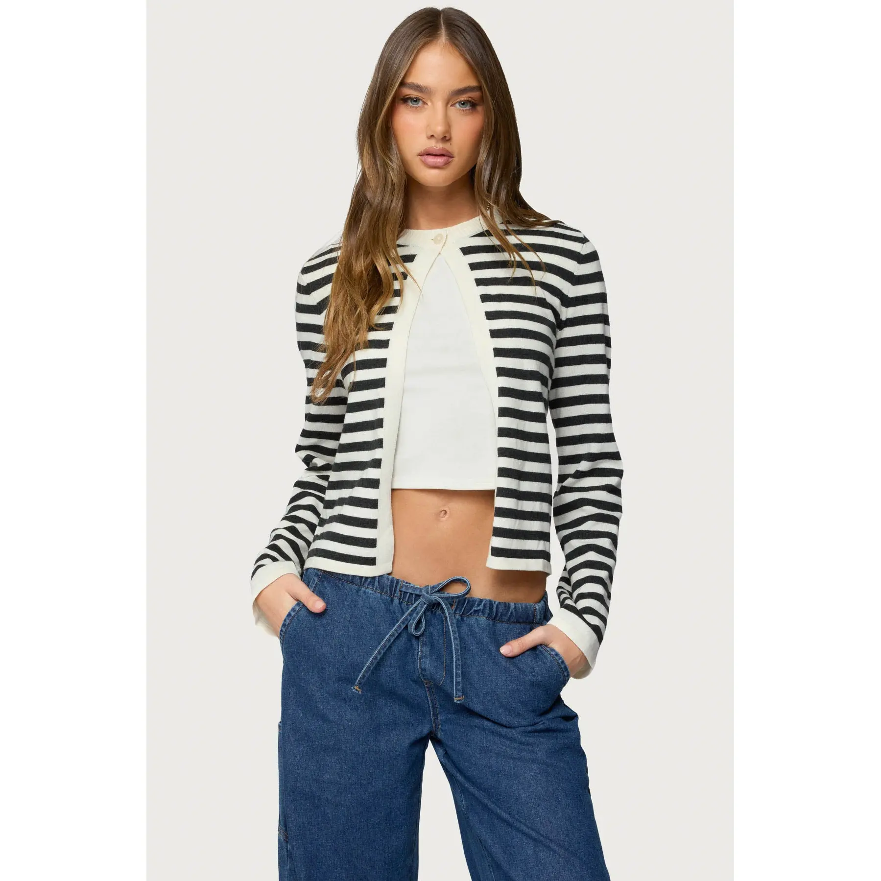 Jenie Split Front Knit Cardigan Jenie Split Front Knit Cardigan