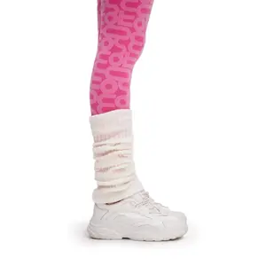 White Knitted Leg Warmers