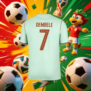 2026 France 10# Mbappé 7# Dembele Short And Long Sleeve Soccer Jersey Fans Version Breathable