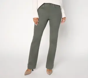 NYDJ Petite Barbara Bootcut Double Button Full Length Jeans