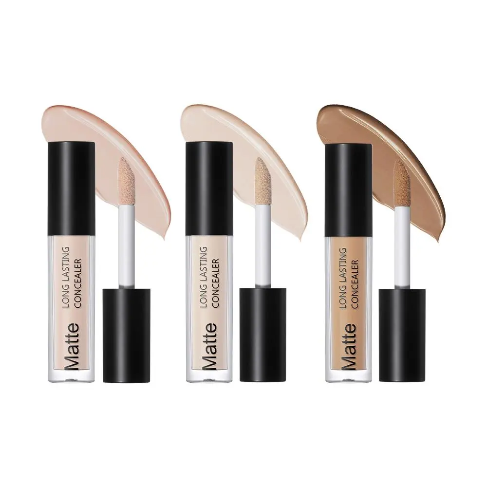 Long-lasting Matte Concealer (3 Counts), Lightweight Concealer Stick, Full Coverage Concealer for Dark Circles, Highlighting, Daily Makeup Accessories