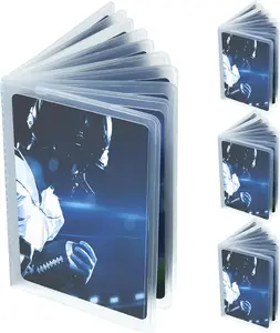 Card Holder  4 Packs Wallet Insert Plastic Credit Wallet Credit Card Sleeves Photo Insert Bifold or Trifold(10 Pages)