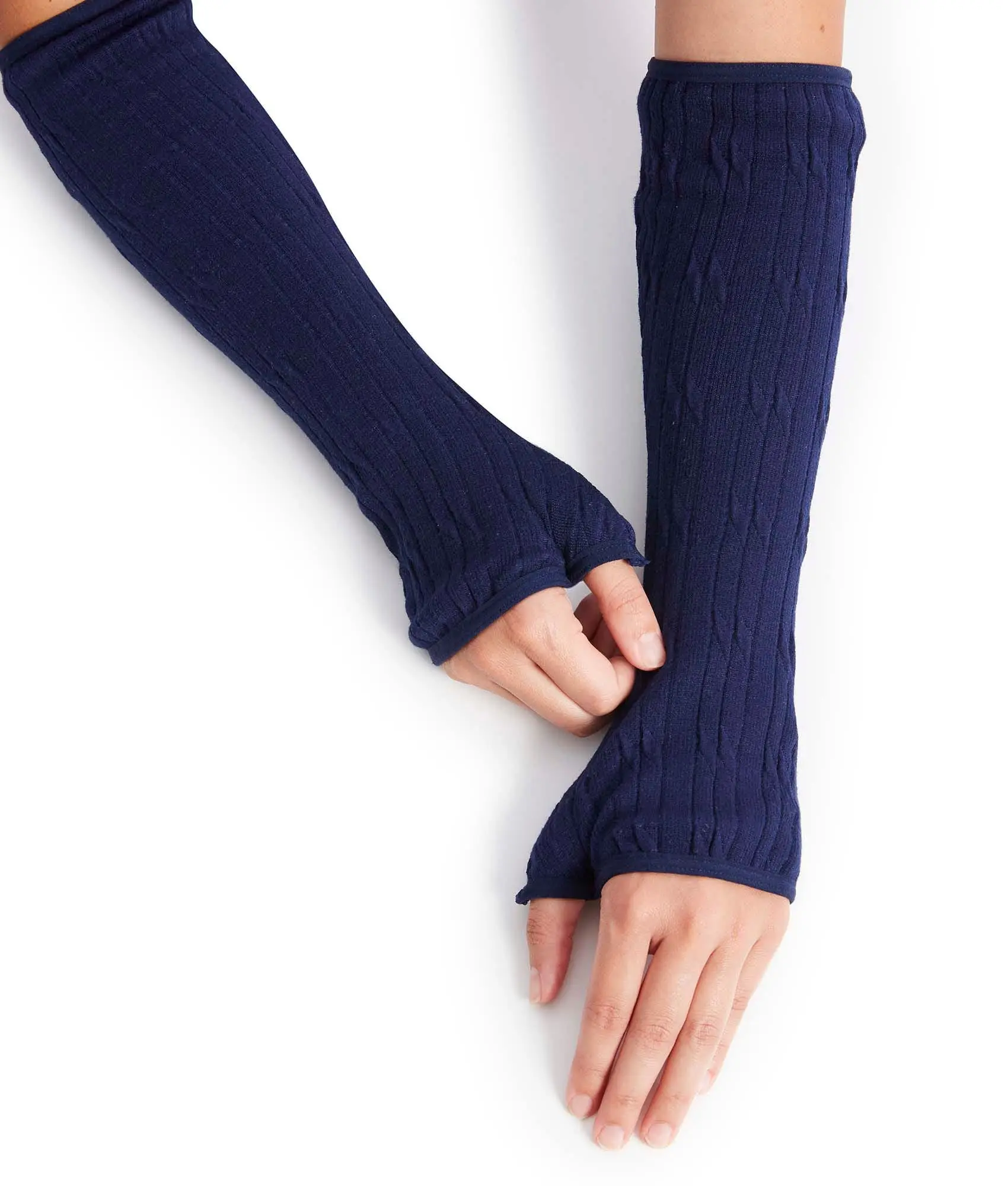Unisex Cable Knit Arm Warmers - Sports Arm Cuffs, Outdoor Activity Support Sleeves, Outdoor Sports, Sports Sleeves