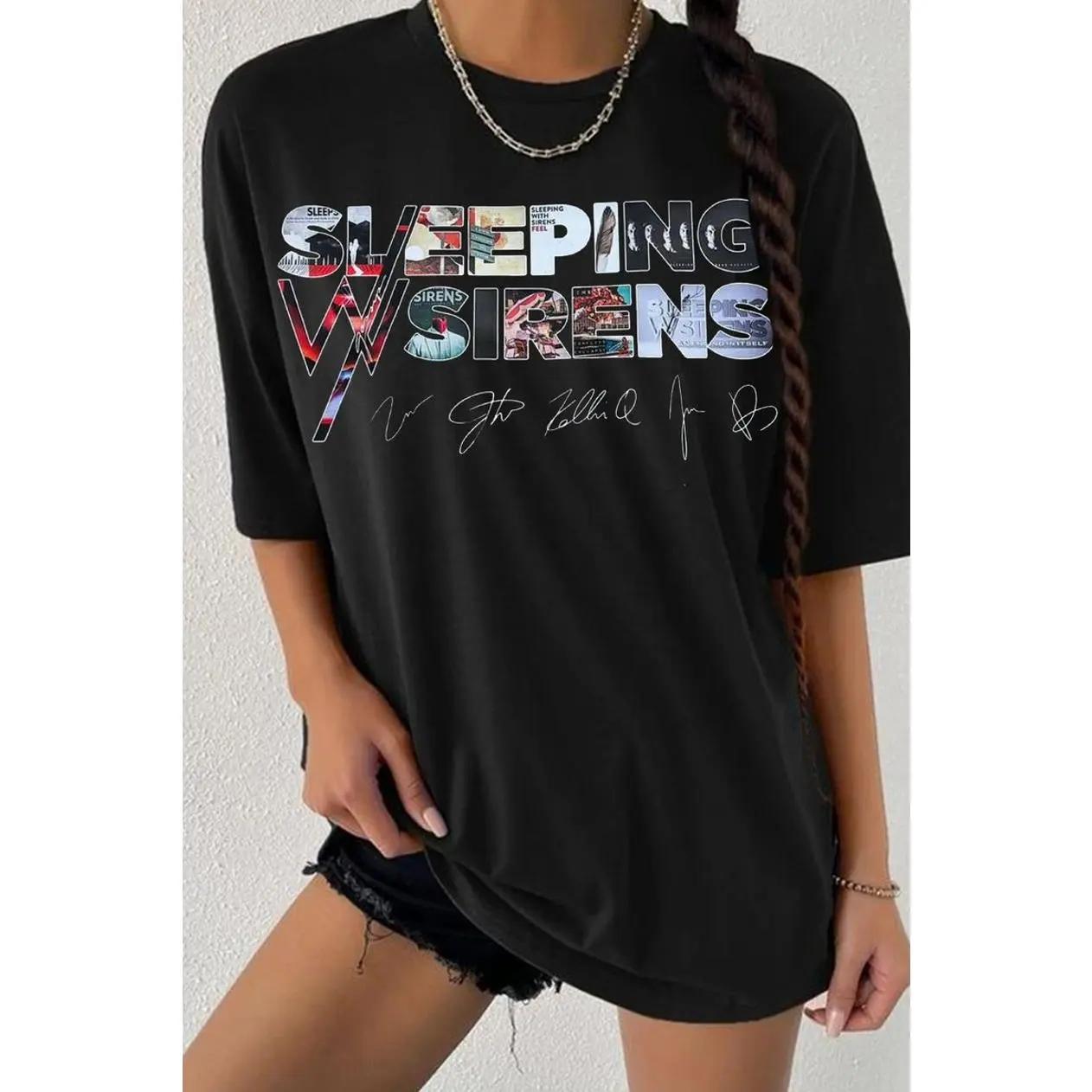 🎶 Sleeping With Sirens Tee, Graphic Tee Tops Underwear Crewneck Menswear T Shirt Streetwear