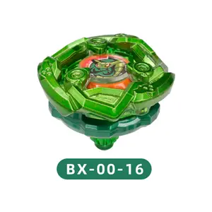 X Series BX Series BX-00-16 Viper Strangle Gyro Spinning Top Metal Spinning Tops Long-lasting Durable High-Rotation Endurance, Snake-Coiled Blade, Metallic Green Colorway, Viper Theme Anime Design 4.8 cm (1.88 in) Children's Gift Collectible Toy