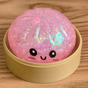 Soft Steamed Buns Pinch Simulation, Desktop Decompression Ornament, Office Relaxation Tool, Stress Relief Pinch Toy, Comforting Desk Accessory, Squishies, Stress Relief Tools, Stress Relief Squishy, Squishy Fidgets