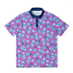 SpongeBob “Neighborhood” All-Day Polo Shirt – Funny Cartoon Graphic Polo for Men & Women, Breathable Casual Golf Shirt, Lightweight Summer Streetwear Top for Travel & Daily Wear