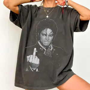 Vintage Michael Jackson Mid.dle Finger T-shirt , Gift For Fan