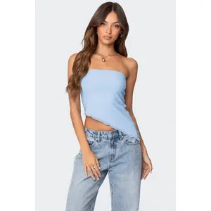 Vivi Mesh Asymmetric Tube Top