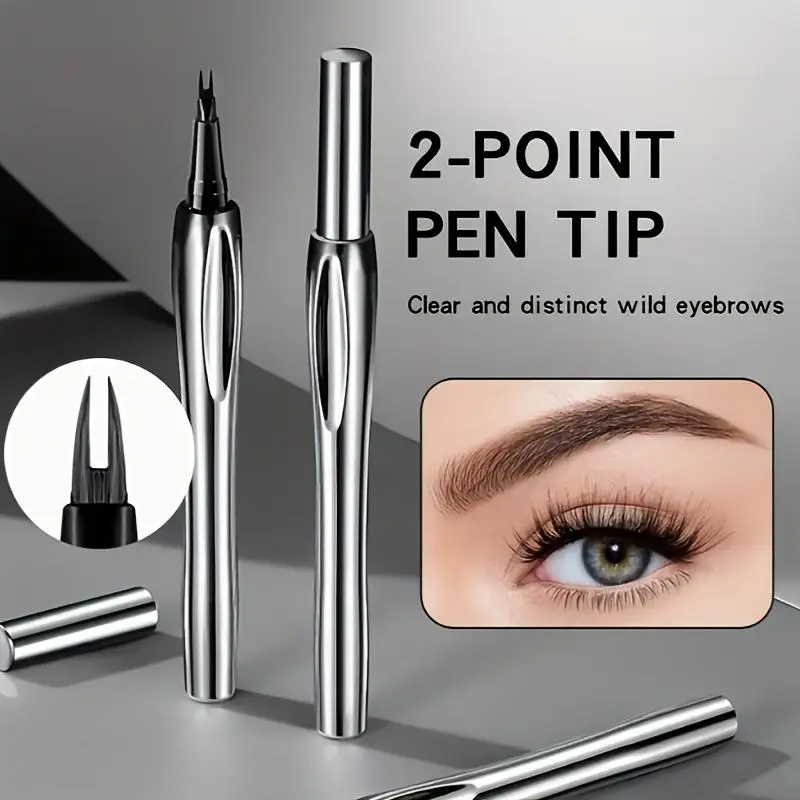 A dual-ended eyebrow pencil that is waterproof and smudge-proof.Its dual-ended design creates a natural look,allowing for precise blending and contouring to define brows that appear effortlessly natural.Easy to use,it is ideal for beginners.