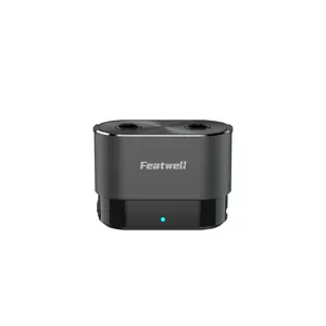 Featwell Car Air Freshener with 10ml Natural FrenchPerfume, Three Adjustable Modes Smart CarAroma Diffuser ,Dual Spout Aroma Diffuser forEnhanced Focus, Rechargeable Car Air FreshenerDiffuser