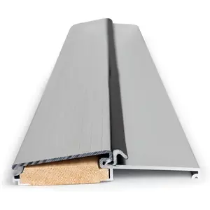 36 Inch Outswing Door Threshold - Exterior Bumper Sill with Q-Lon Foam Seal, Fixed Height, Oak Wood Base with Aluminum Top, Fits Pre-Hung Outswing Doors - Aluminum, 36"