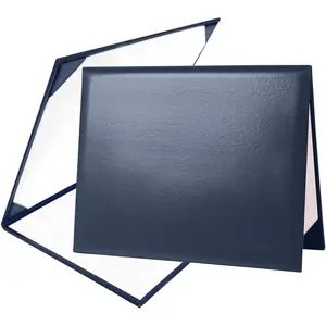 Tent Style 8.5" x 11" Leatherette Padded Graduation Diploma Cover Certificate Holder
