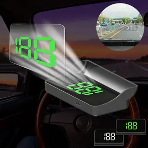 Car HUD Head Up Display GPS Speedometer, Digital Odometer with Large LED Display, Plug & Play, Automatic Brightness, Universal Fit for Car Truck SUV Motorcycle Golf Cart, Easy Install Accessory