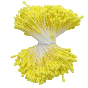 390pcs 2mm Matte Realistic Flower Stamen, Artificial Floral Accents, Perfect for DIY Crafts & Decorations, High-Quality Craft Supplies