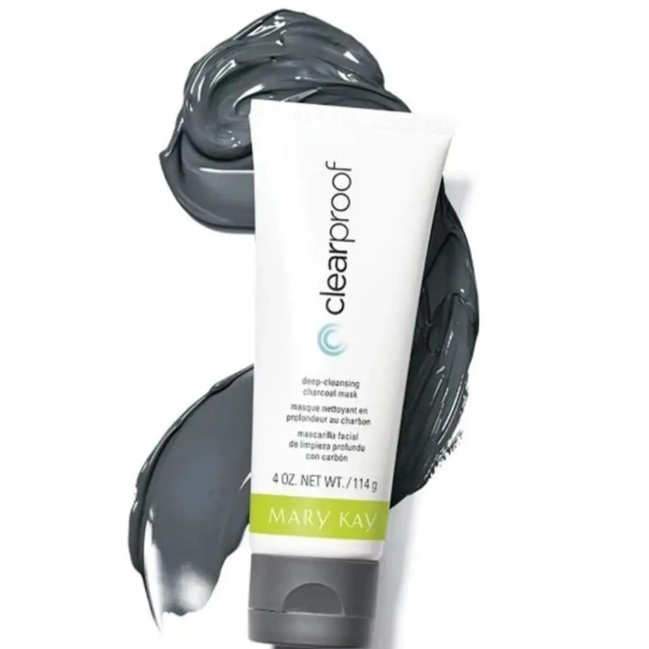Mary Kay Clearproof Charcoal Detox Cleansing Mask with Rosemary & Peppermint Scent, Gentle Formula for Oily Skin Oil Control, Clearer & Smooth Complexion Rejuvenating Face Mask Treatment Mask