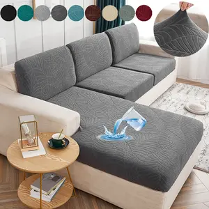 Classic Stretch Sofa Cover Non Slip Elastic Polyester Slipcover Perfect for Armchairs and Couches Home Office Furniture Protector Washable Sofa Slipcover