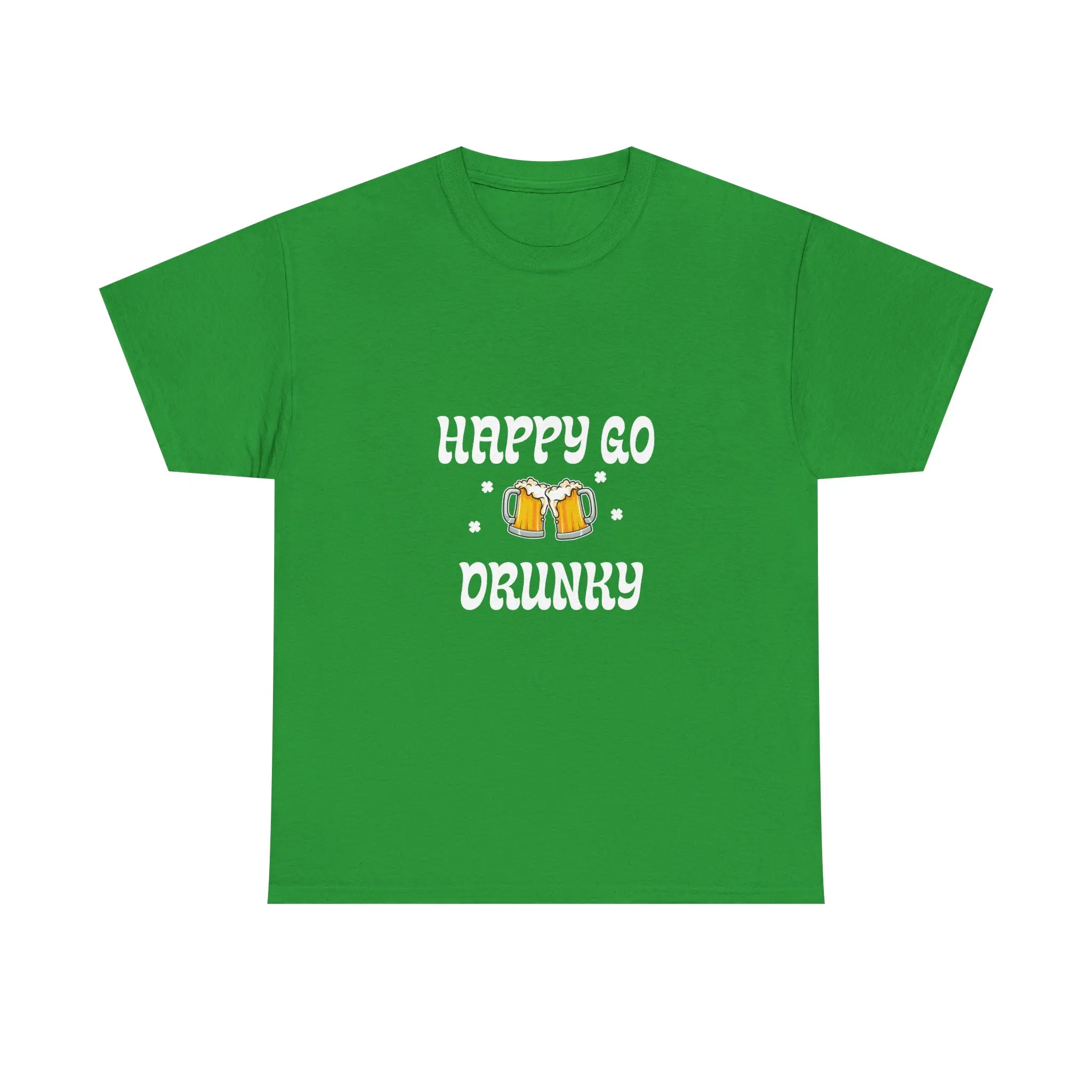 GREEN Happy Go Drunky, St. Patrick's Day Shirt, St. Partick's Day, Beer