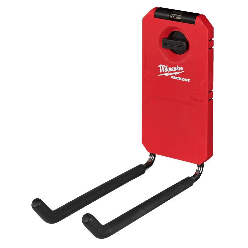 Milwaukee 48-22-8330 Metal PACKOUT Shop Storage Wall Organiser, 9" Straight Hook