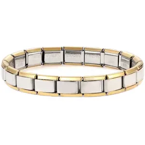 Italian Charm Links Bracelet - Durable & Waterproof Stainless Steel - 18 Expandable/Contractible Links - Stylish & Comfortable - For Men & Women italian charmbracelet