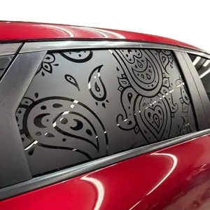 Matte Black Window Decal Set for Car/Truck/Suv - High Quality Vinyl