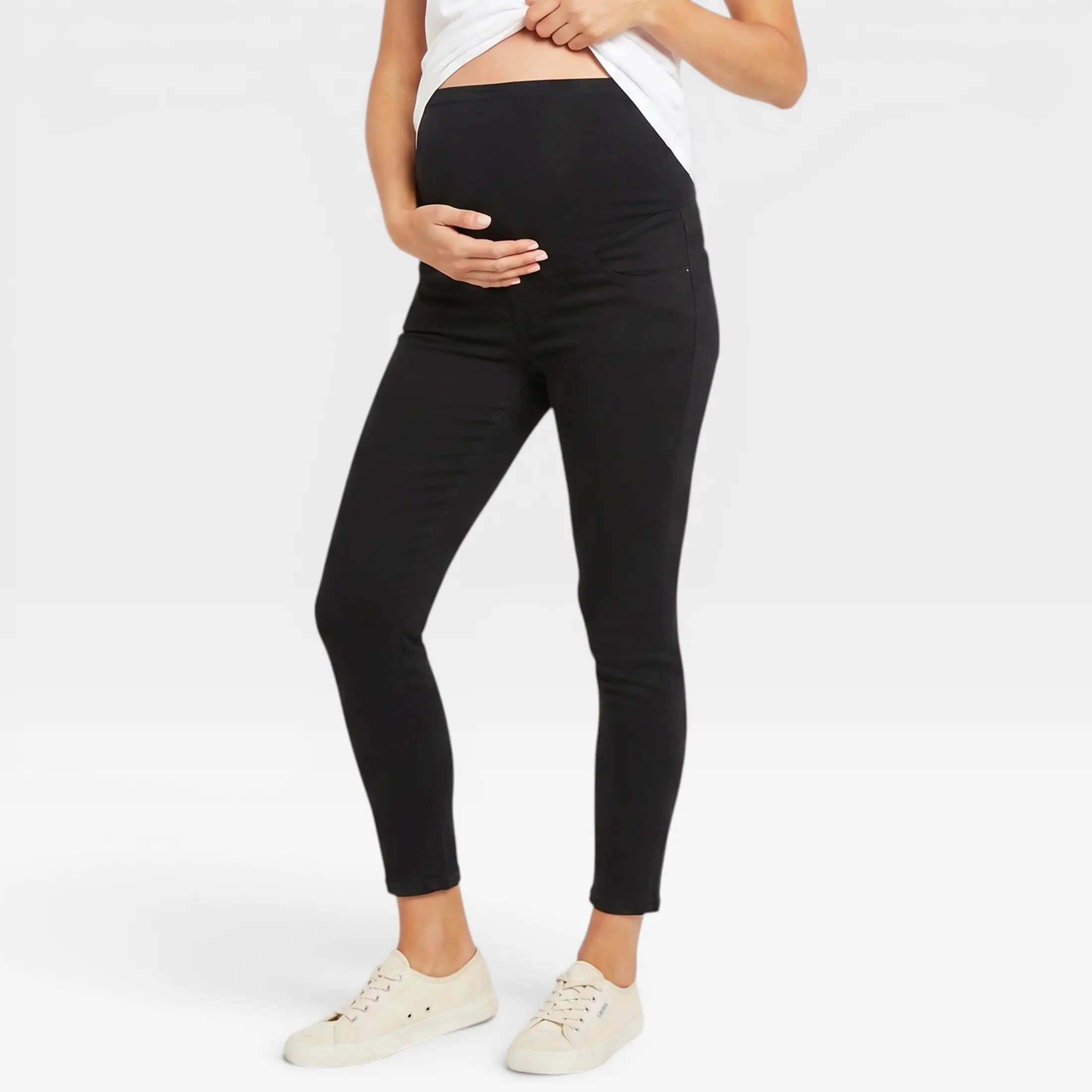 Secret Fit Over the Belly Skinny Maternity Ankle Jeans