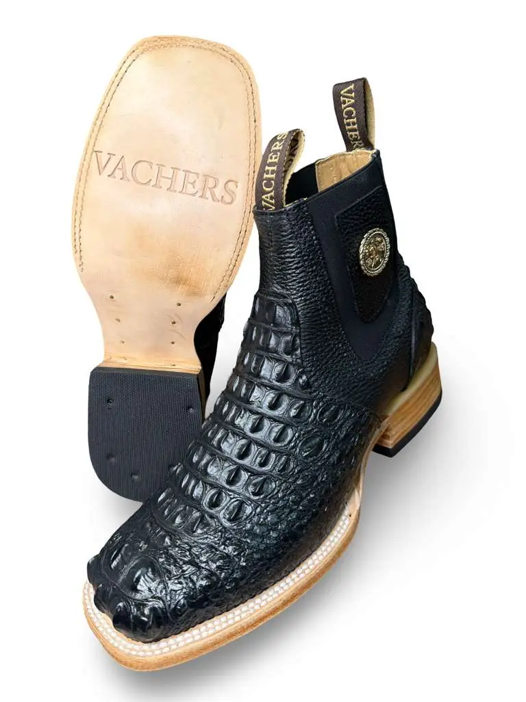 Botin Vaquero Print Nuca Negro Para Caballero