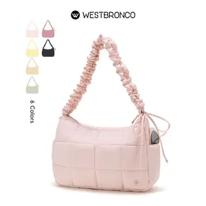 [New In Deal] WESTBRONCO Large Hobo Tote Purse 2026 Women's bag with Pockets Fashion Shoulder Crossbody Tote Bag Drawstring Scrunch Design Straps Purse for Work Travel Messenger Purse for Women Gift Idea