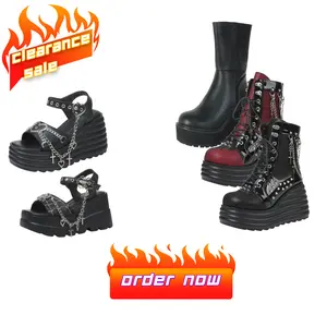 AMINUGAL Women's Punk-Gothic Fashion Boots, Edgy Stylish Footwear for Daily Wear & Special Occasions