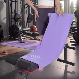 Large Sport Mat Towel Set, Gym Fitness Microfiber Quick-Dry Towels, Hidden Pocket, Ideal Training Pad for Dumbbells & Equipment